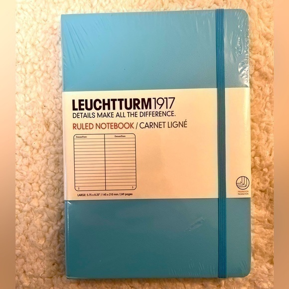 Leuchtturm1917 Hardcover Ruled Page Notebook - Picture 1 of 5